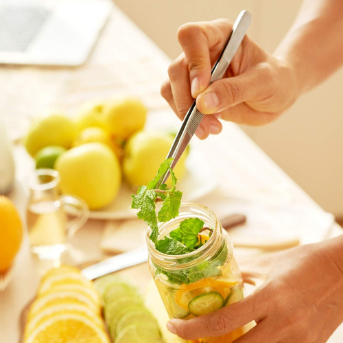 Imagen 6 de 8 de Pinzas De Precisión Para Cocinar Y Cucharas Culinarias 5 Und