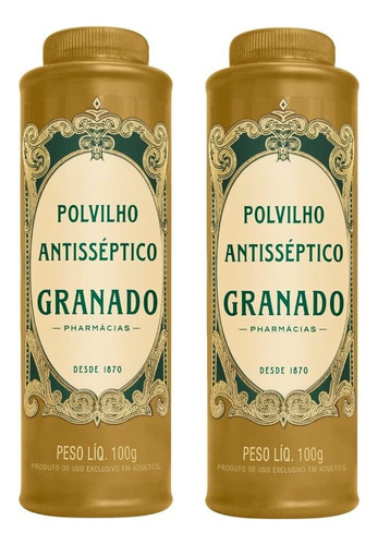 Kit 2 Com 2 Polvilho Antisséptico Tradicional Granado 100g