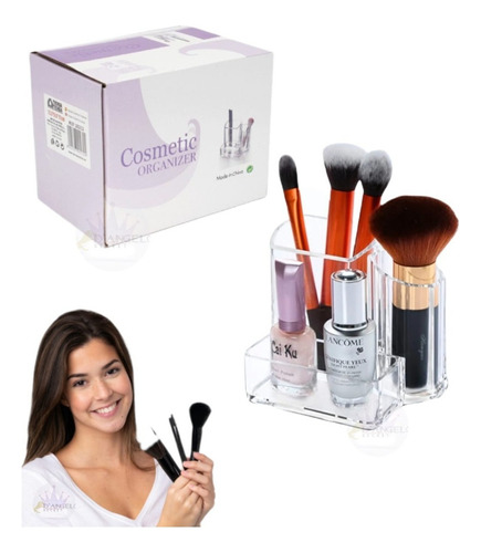 Cosmetiquero Organizador Acrílico Para Brochas Y Lápices