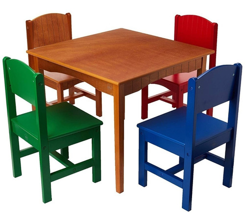 Mesa Con Sillas Mesita Kidkraft Juego Tareas Niños