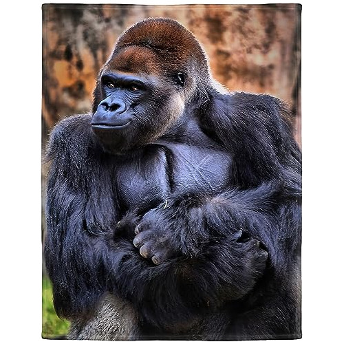 Manta Gorila, Animales Africanos Salvajes, Suave Y Espo...