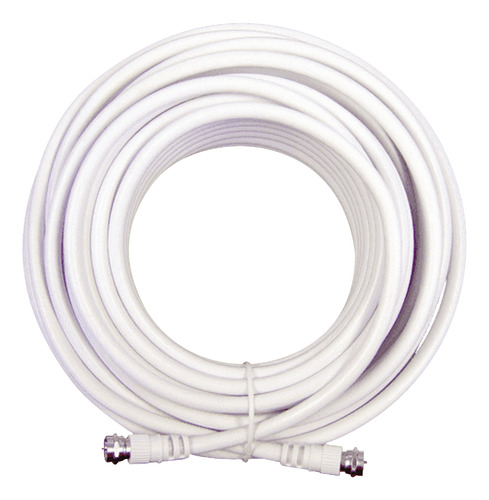 Jumper Coaxial Con Cable Tipo Rg-6 En Color Blanco De 15.24