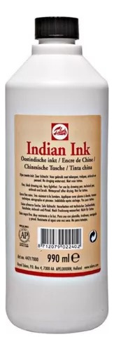 Tinta Nankin Preta Indian Ink Talens 990ml *frete+barato*