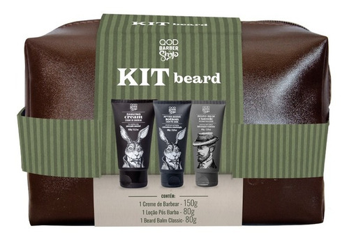 Imagem 1 de 4 de Kit Beard | 1 Necessaire + Produtos De Barba | Qbs