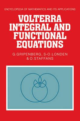 Libro Volterra Integral And Functional Equations - G. Gri...