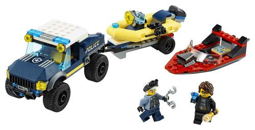 Lego® City: Policía De Élite: Transporte De La Lancha  60272