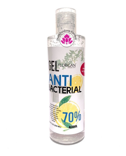 Gel Antibacterial Con Tomillo Limon Menta Florigan® 250ml 