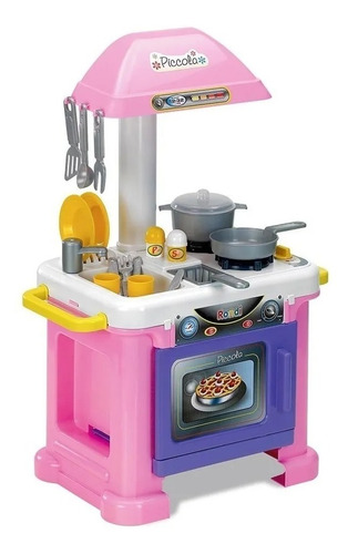 Set De Cocina Rondi Piccola Infantil Cocinita Chef Full