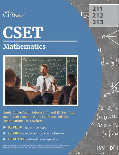 Cset Mathematics Study Guide: Math Subtest I, Ii, And Iii Test Prep And Practice Exam For The Cal..., De Cox. Editorial Trivium Test Prep, Tapa Blanda En Inglés