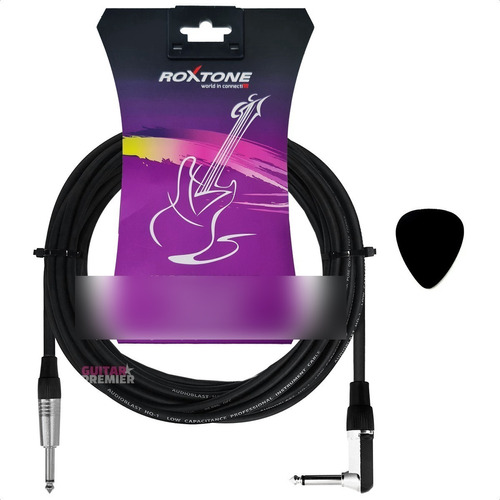 Cable Plug Plug 90° Guitarra Instrumentos Metal 6 Metros