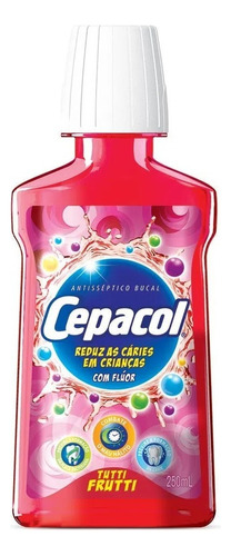 Antisséptico Bucal Cepacol Liquido Tutti-frutti Junior 250ml