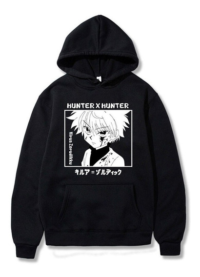 Buzo Hoddie Anime Hunter X Hunter Juego Fan Con Capota Para Hombre Gris Buzo Hoddie Anime Hunter X Hunter Juego Fan Con Capota Para Hombre Gris