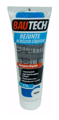  Rejunte Acrílico Liquido Secagem Rápida Branco - 470g 