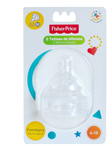 Pack De 2 Tetinas De Mamadera Fisher Price 6 A 18 Meses