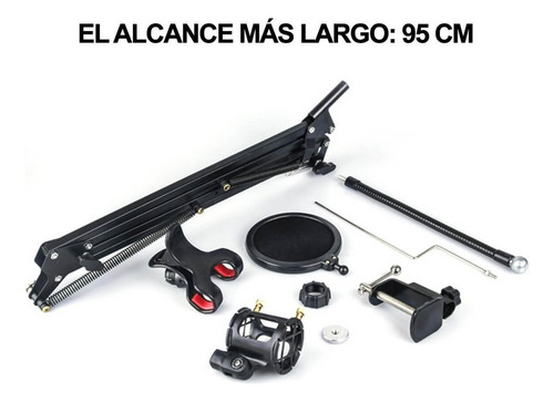 Soporte Flexible Pinza Microfono Celular Flexible Escritorio