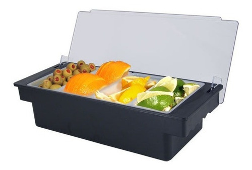 Imagen 3 de 3 de Caddy Bar Bartender 4 Compartimiento Negro Bartender Dtragos