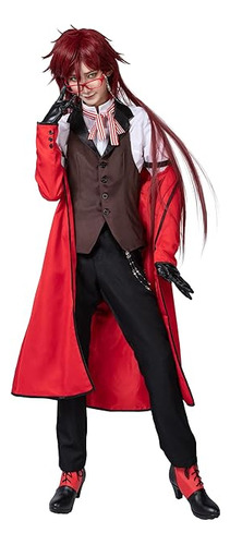 Kuroshitsuji Disfraz Negro Grell Sutcliff Cosplay Mp003219