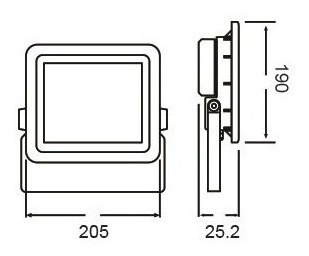 Imagen 3 de 8 de Pack X 2 Reflector Exterior Led 50w Ip65 Intemperie Candil