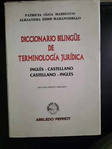 Diccionarios Bilingue De Terminologia Jurídica Patricia Olga