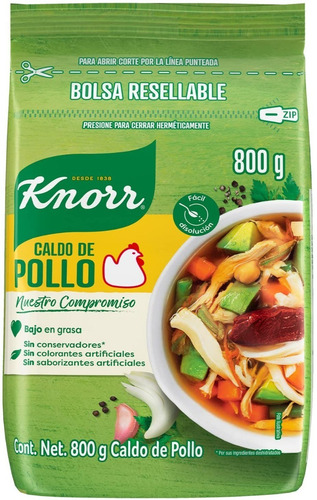 Caldo De Pollo Knorr Suiza En Bolsa 800 Gr