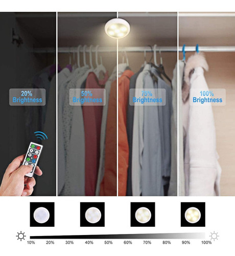 Luz De Disco Inalámbrica Luz De Noche Led Control Remoto
