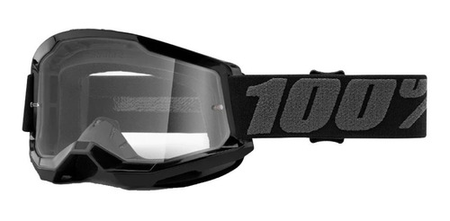 Goggles Motocross Enduro Downhill 100% Strata 2 Black Claro