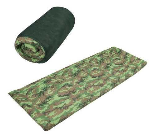 Colchonete Camping Camuflado Solteiro 185x60cm Mor