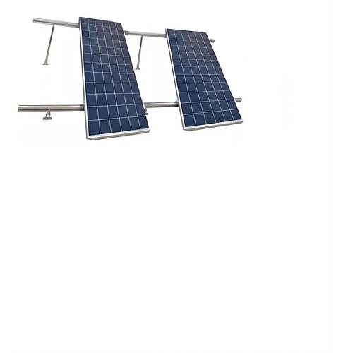 Estructura De Aluminio Para 4 Paneles Solares De 550w 