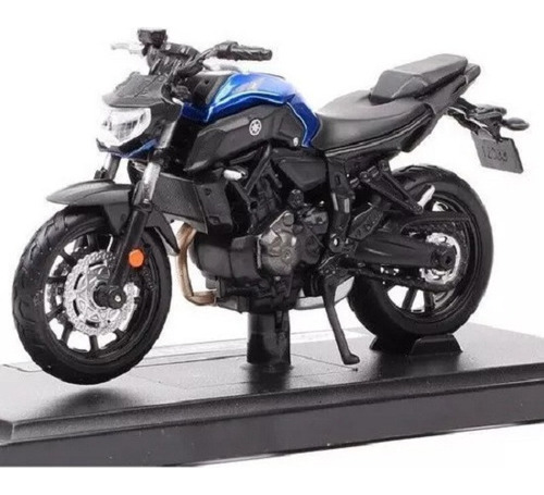 Maisto Yamaha 2018 Mt-07 1/18 Model Fundido A Troquel Azul