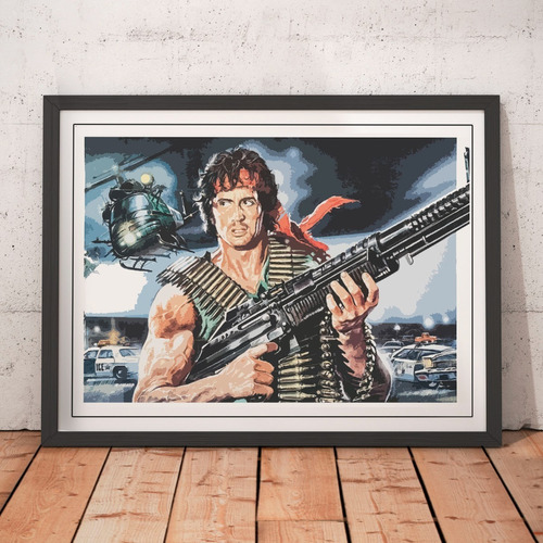 Cuadro Peliculas - Rambo - Poster Movie War