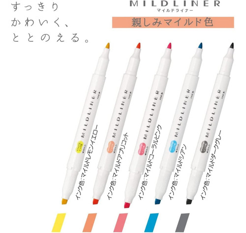 Zebra Mildliner Juego De 20 Colores, Rotuladores De Dob...