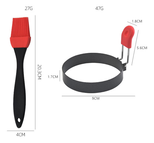Zz 5 Piezas Anillos For Freír Huevos Forma De Cocinar