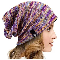 Comprar Gorros Sombreros Y Boinas De Punto Holgado Para Mujer Lila