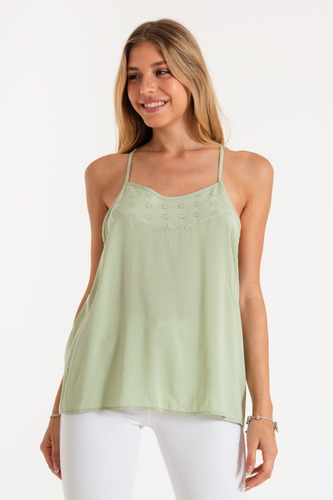 Imagen 2 de 4 de Blusa Musculosa Broderie Jin