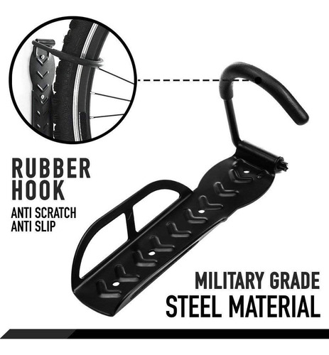 Imagen 1 de 7 de Soporte Para Bicicleta De Pared Colgar Enganchar Bici