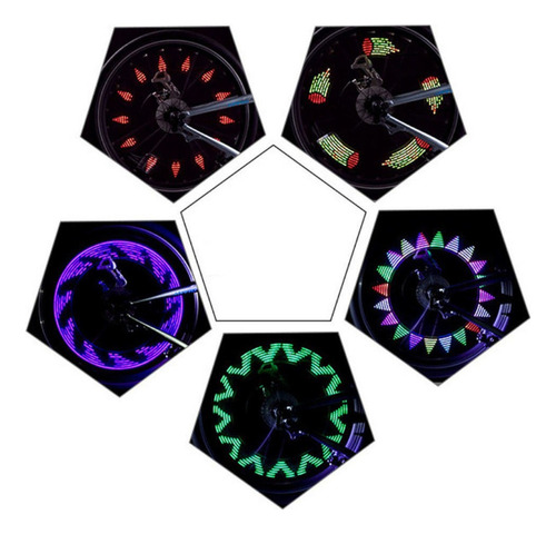 14 Led Llanta Rueda Luces Encendido Apagado Flash Luz De 30