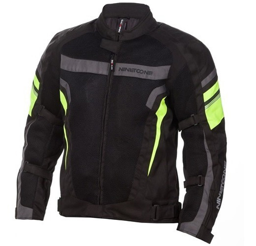 Campera Cordura Nine To One 4s Ne/fluor Rolling Motors Núñez