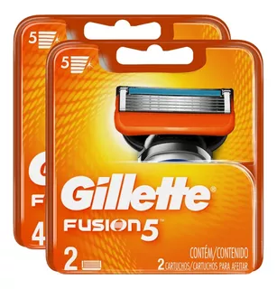 Carga Refil Lamina Gillette Fusion 5 - 6 Cartuchos
