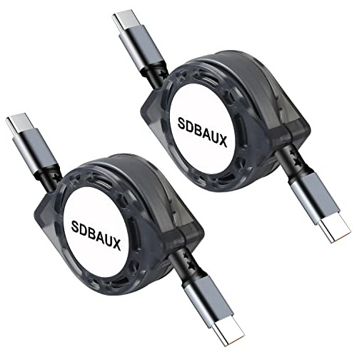 Sdbaux Usb Retráctil C A Usb C 60w Cable,type C Phone Ncthj