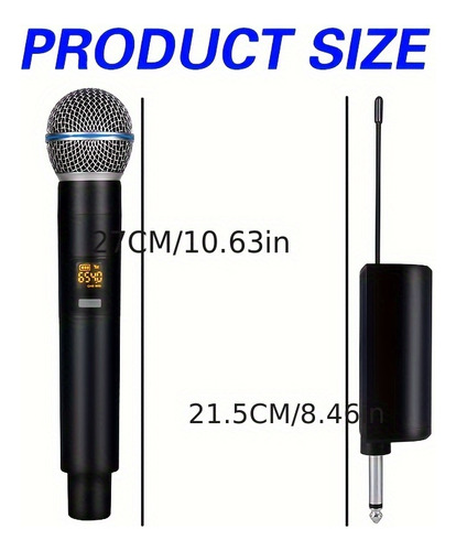 Micrófono De Mano Dinámico Dual Profesional Para Cantar