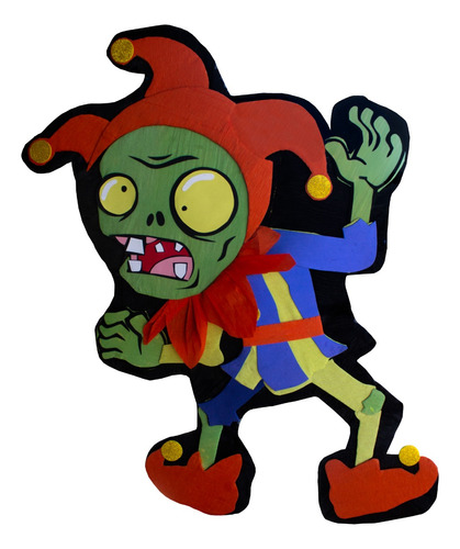 Piñata Zombie Bufón 80 Cm Plants Vs. Zombies