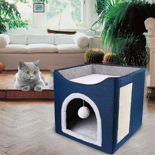 Cw Cama Para Gatos Escondida, Cama Para Mascotas, Cueva,