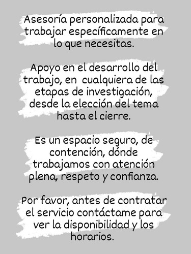 Imagen 2 de 2 de Ayuda Para Tesis, Tesinas, Tfi. Asesoría Personalizada.