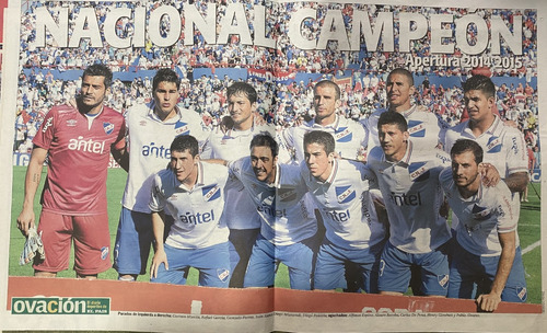Nacional Campeón Apertura 2014, Fútbol Poster Ovación Ez4 V1 (Usado)