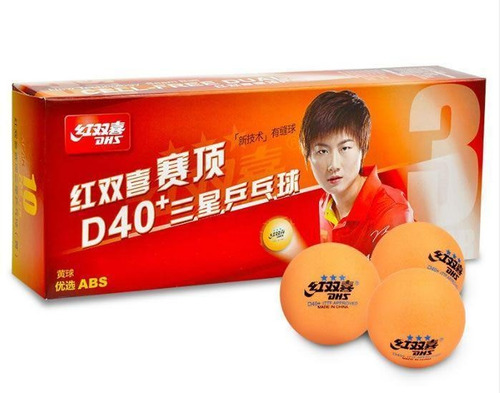 10 pelotas de tenis de mesa DHS 40+ Professional 3 Stars