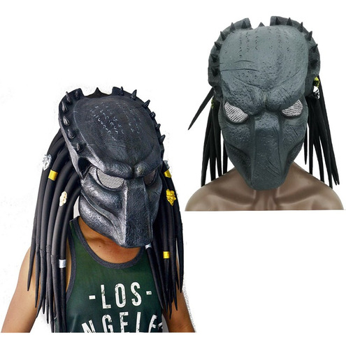 Máscara De Látex Predador Cosplay Máscara De Halloween Z