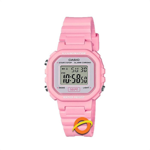 Reloj Casio Digital Mujer Alarma Cronometro Luz Led  La-20wh