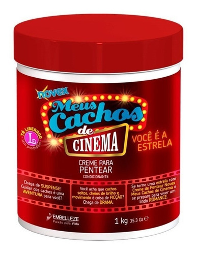 Creme Para Pentear Novex Meus Cachos De Cinema 1kg