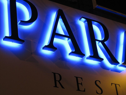 Letra Caixa Pvc Expandido Led 3d Retroiluminado Externo Luz