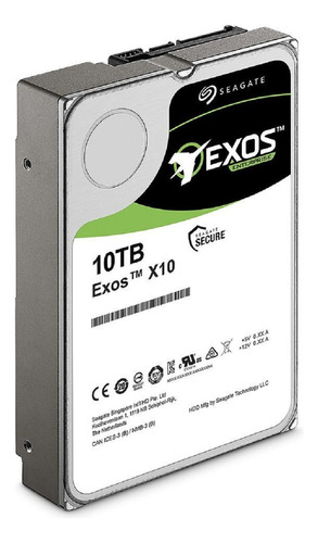 Hd Seagate 10tb Exos 7e10 Sata 6gbps 7200rpm St10000nm019b Cor Preto